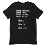 Pronoun They T-Shirt, Multiple Colors - POLM REPUBLIC