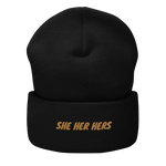 Pronoun She Cuffed Beanie, Multiple Colors - POLM REPUBLIC