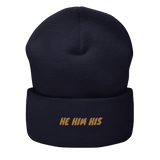 Pronoun He Cuffed Beanie, Multiple Colors - POLM REPUBLIC