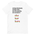 Pronoun She T-Shirt, Multiple Colors - POLM REPUBLIC