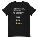 Pronoun She T-Shirt, Multiple Colors - POLM REPUBLIC